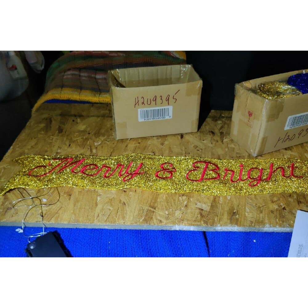 LED Merry & Bright Ribbon